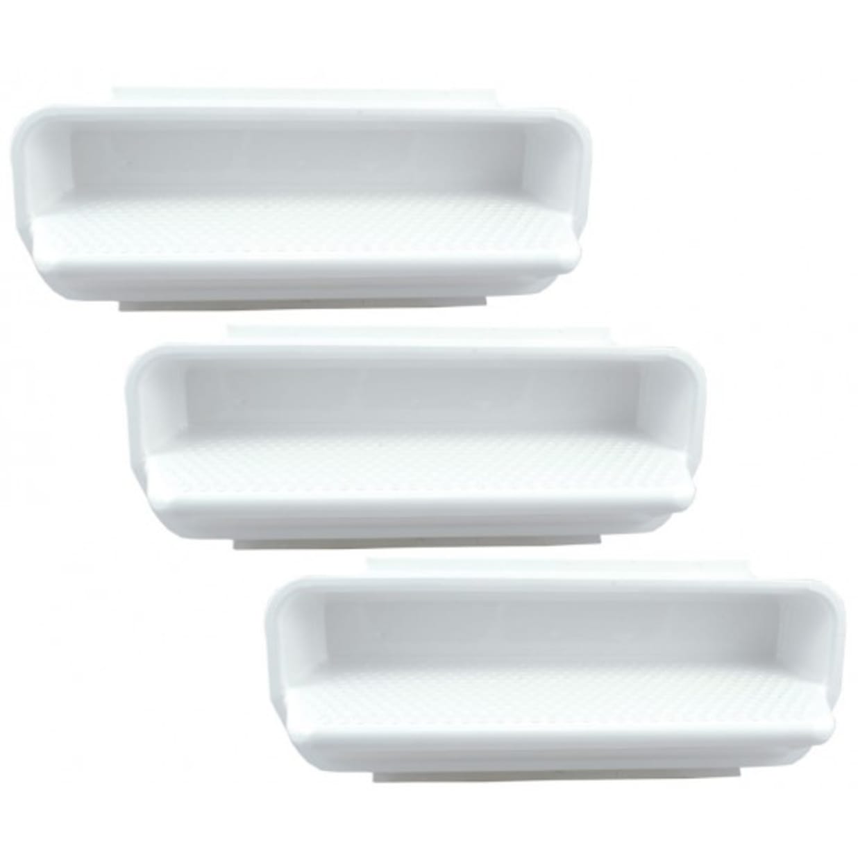 15" x 6" x 6" White 3" Deep In-Pool Wall Steps Set of 3