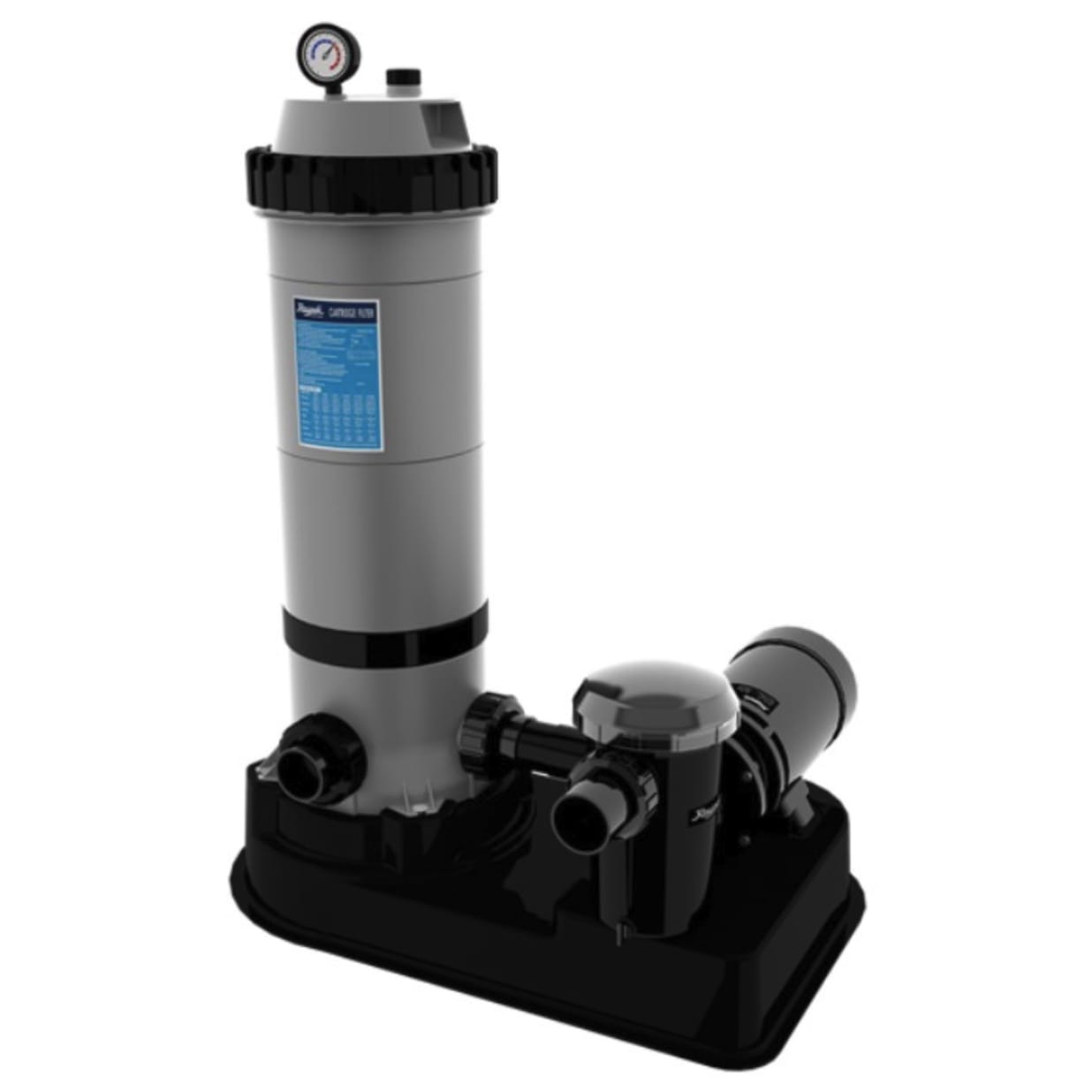Protege RPCFP100 Above Ground Pool Cartridge Filter System, 100 Sq. Ft. Filter 1HP Pump, 110/115V