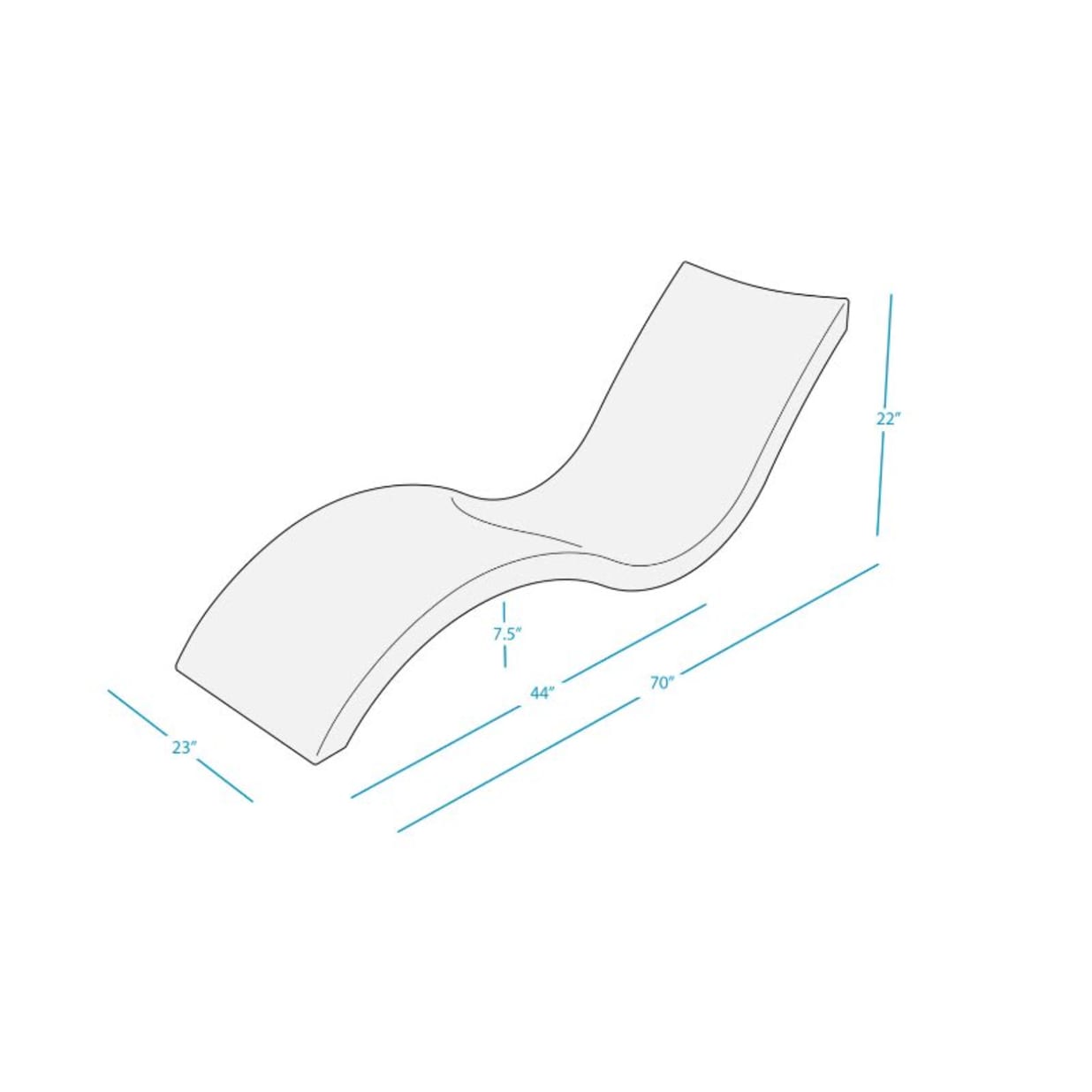 Signature Chaise by Ledge Lounger – Ergonomic In-Pool Lounger (0–9″ Shelf Depth), Green