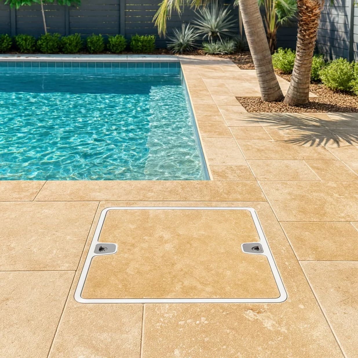 Clear Standard Skimmer Cover and Frame with 10" Fill-Lid