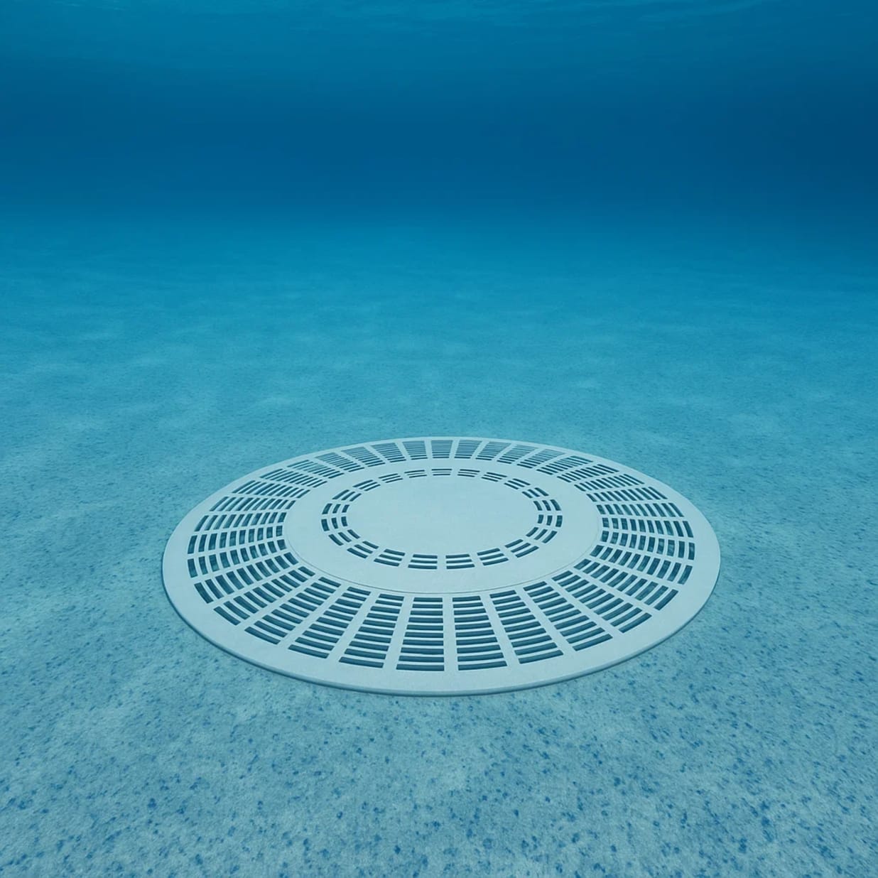Unibridge Swimming Pool Main Drain Cover, White
