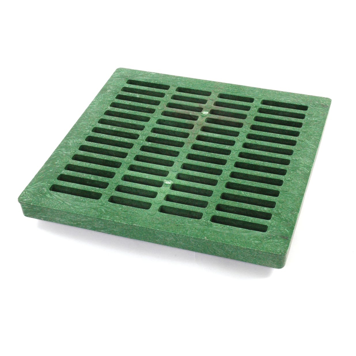 2412, 24" Green Plastic Square Catch Basin Drain Grate
