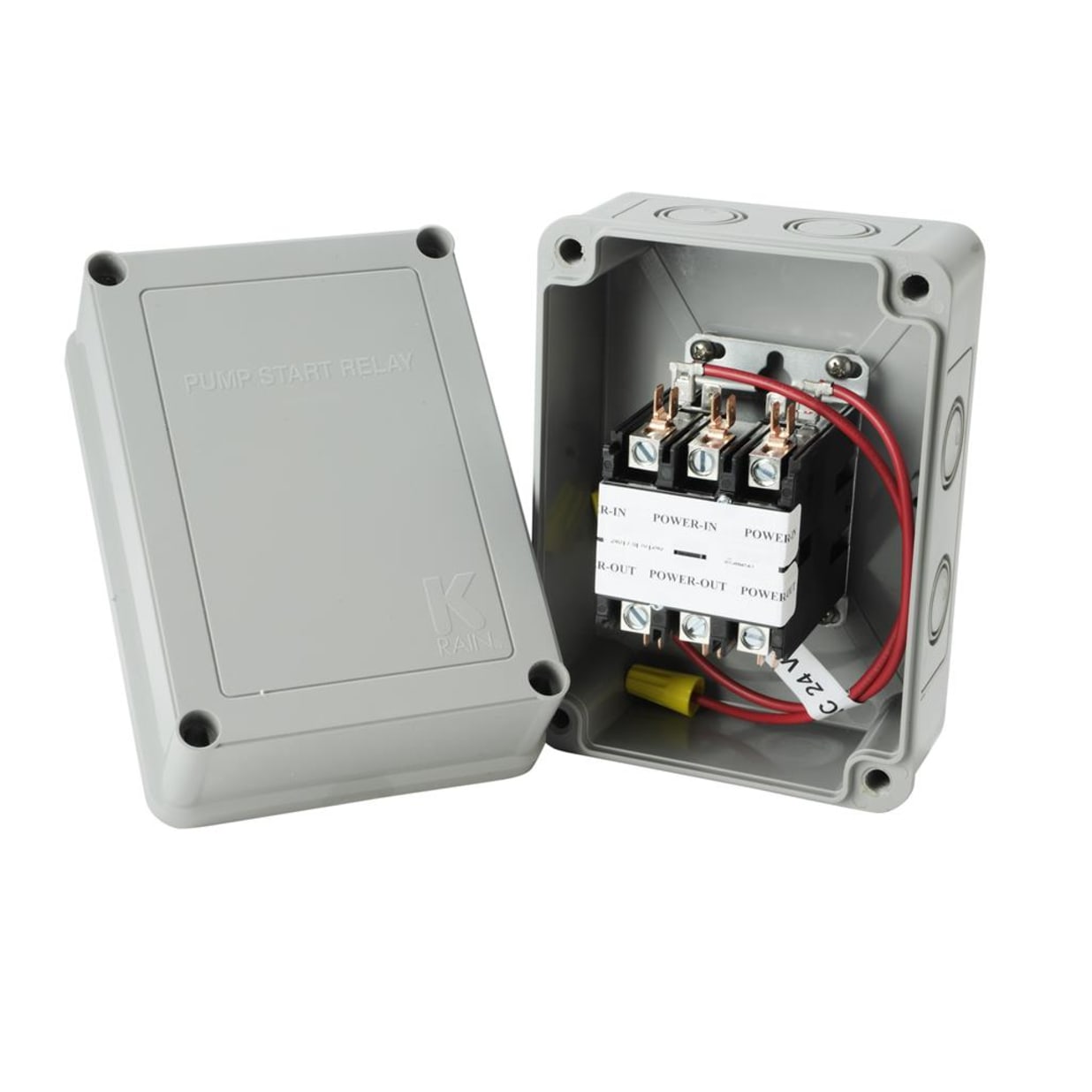 Pump Start Relay: 3Hp@110V 5Hp@220V  110V Coil