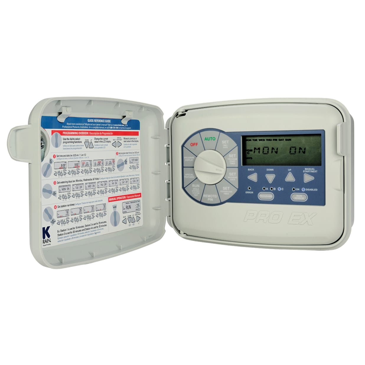 Pro Ex 2.0 Modular Outdoor Irrigation Controller, 4 Station, 220V, French