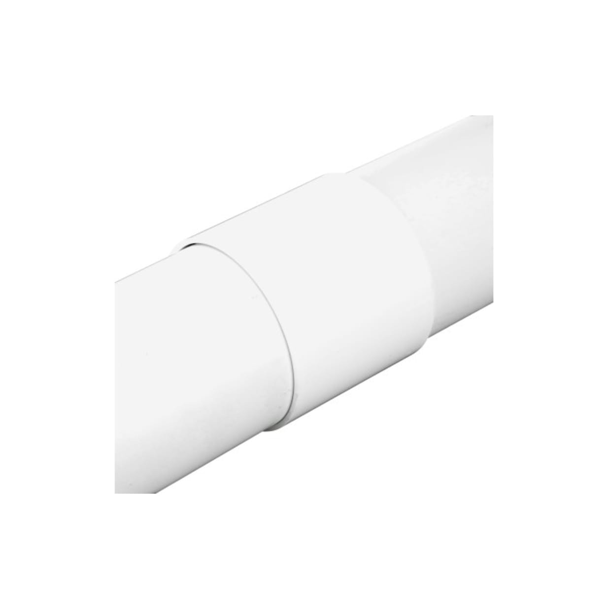 3" White Hub x Hub PVC S&D Coupling