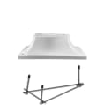 3 Bolt Base with Jig for 6' Boards, White