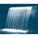 48'' Waterfall Light Bar, 25' of 100 Strand Fiber, Attached to Rainfalls/Waterfalls 