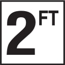 2 with FT 6x6 Overlay, 4" Numbers, Smooth (Waterline), Depth Marker