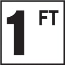 1 with FT 6x6 Tile, 4" Numbers, Non-Skid (Deck), Depth Marker