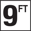 9 with FT 6x6 Tile, 4" Numbers, (Waterline) Smooth, Depth Marker