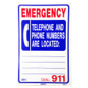 Sign Emergency Phone Location