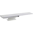 8' Frontier IV Complete Diving Board & Base - Radiant White