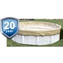 24' Solid, Round Winter Cover, 20 Yr. Emperor Warranty (28' Cover Size)