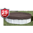 24' Solid Round Above Ground Ultra Premium Winter Pool Cover, 25 Year Warranty