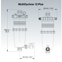 Multicyclone 12 Plus Centrifugal Filter with 40 sqft Cartridge