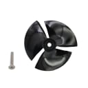 Dolphin Impeller with Screw, Black