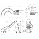 TurboTwister Complete Slide, Left Turn - Gray Granite