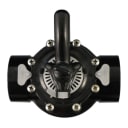 2-Way Diverter Valve, Black CPVC, 1.5" Socket x 2" Spigot