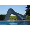 Splash Water Slide Right Turn, Gray Granite