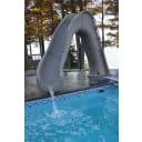 Tidal Wave Pool Slide - Sand with light package, Right Turn GPPSTW-SAND-R-LED