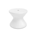 Signature Collection 14" Side Table with Umbrella Hole White