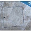 12" Hide Pool Deck Skimmer Lid Kit, 3/8" - 1/2" Material Depth (1 cm)