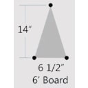 6' GX Diving Board With 3 Bolt Salt Friendly Base and Jig - Grey