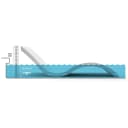 Signature Chaise by Ledge Lounger – Ergonomic In-Pool Lounger (0–9″ Shelf Depth), Dark Blue