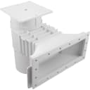 Complete Skimmer Wide Track, 1.5" FPT, Square Lid - 9 1/4” Throat Length, White