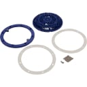 8" Dark Blue Lid And Ring Kit for Galaxy Drains