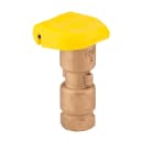 HQ-3-RC; HQ Quick Coupler, ¾" female inlet, 2 slots, 1-piece body; compatible with HK-33 Quick Coupler Key, HS-0 Hose Swivel, and yellow lid