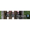 PGV-101-G-S, PGV Valve, screw-top, 1" valve with flow control and slip inlet / outlet