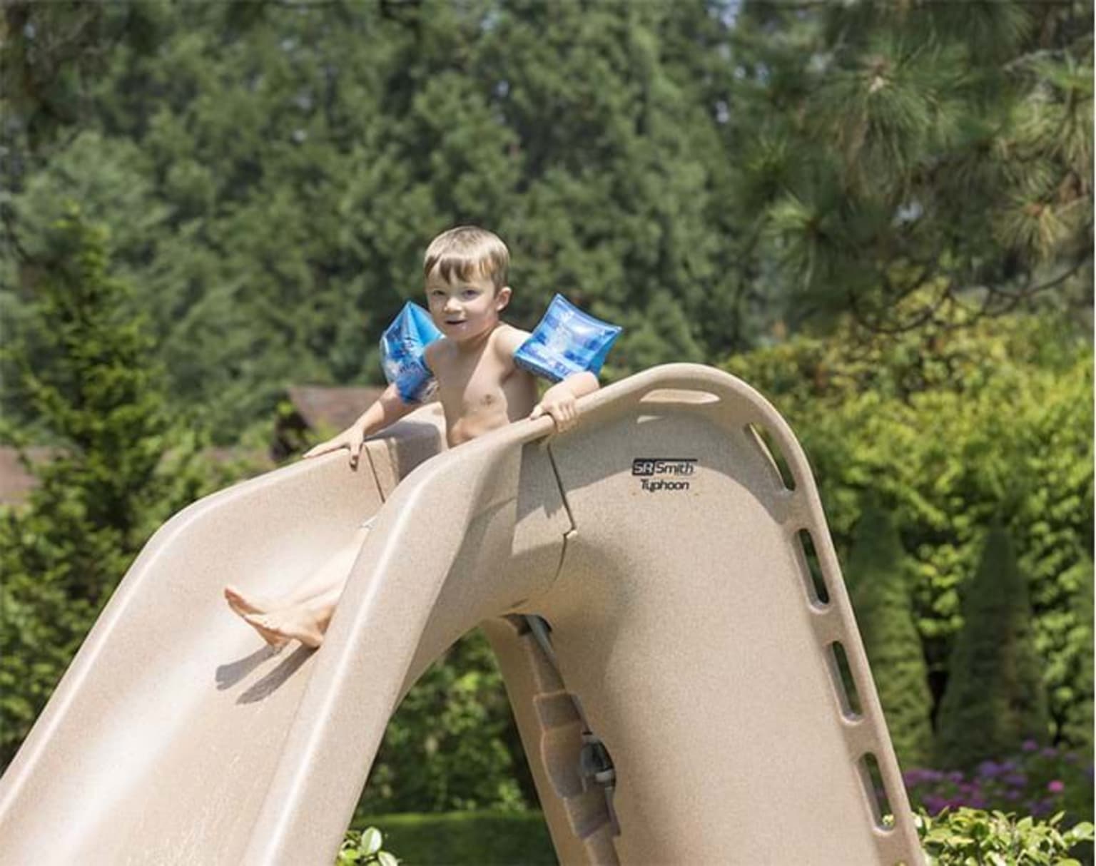 Typhoon Complete Slide, Left Turn - Gray Granite