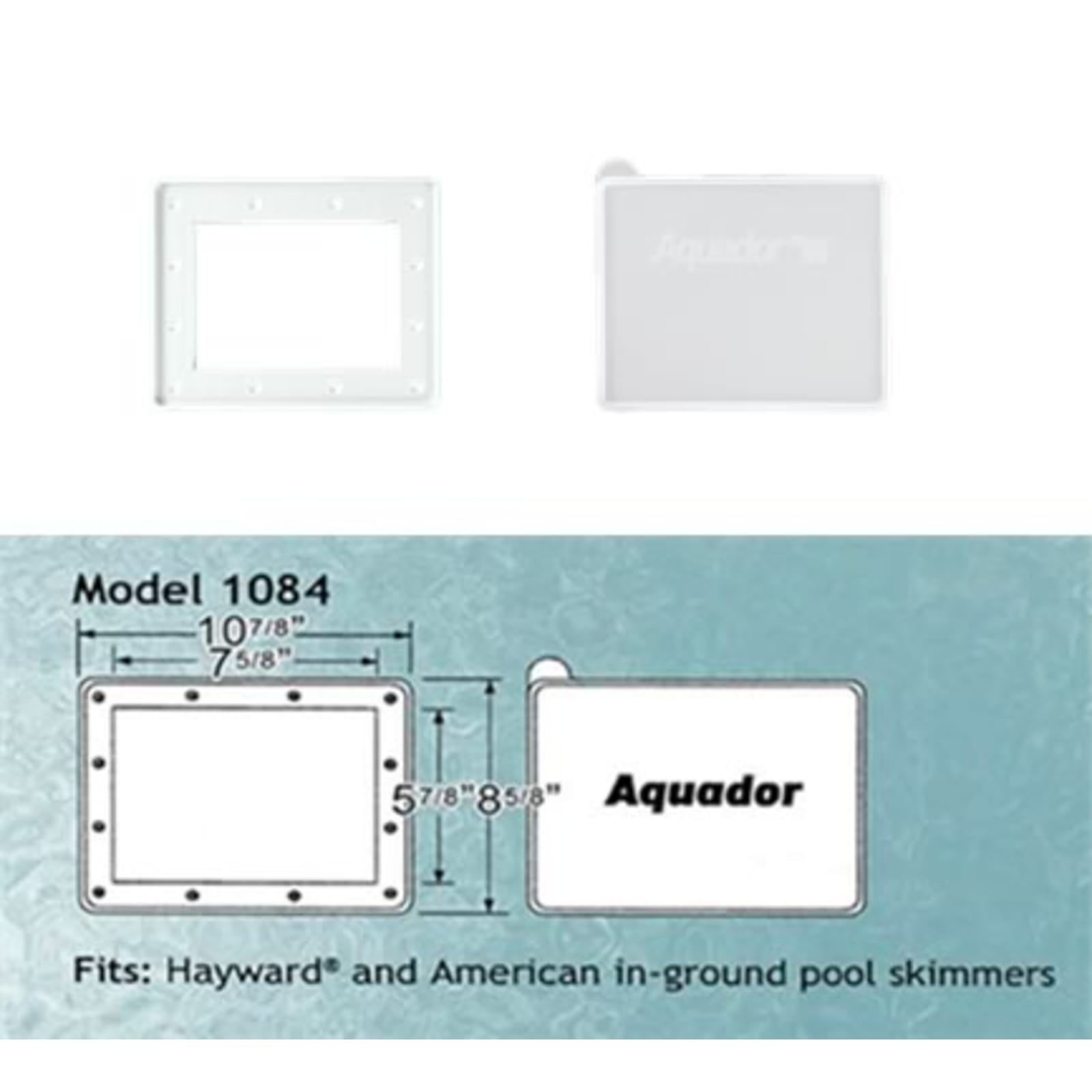 Aquador Skimmer Winterizing Plate Kit - Fits Hayward 1084 In