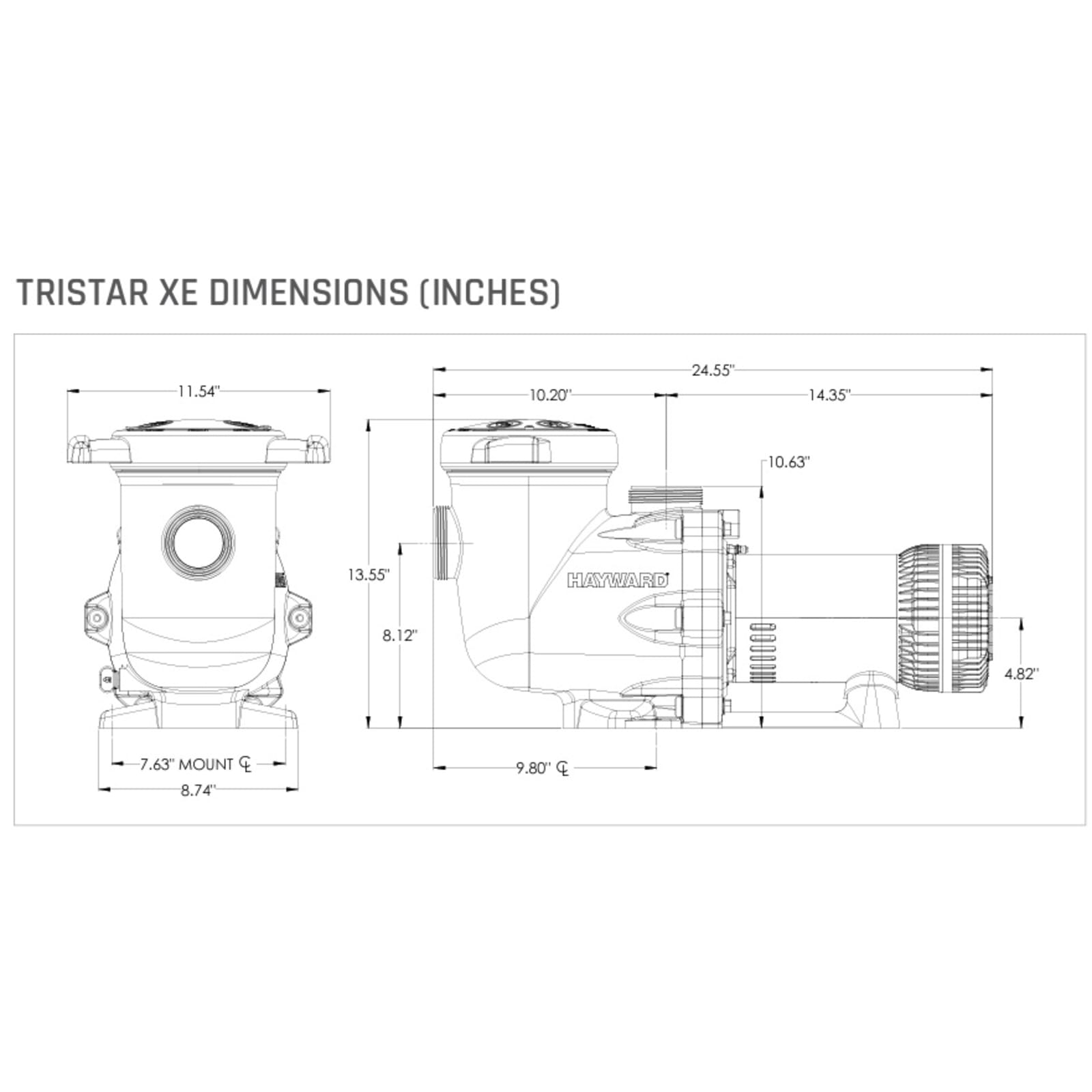 Hayward W3Sp3215X20Xe Tristar Xe Variable-Speed Pool Pump 2.25Hp