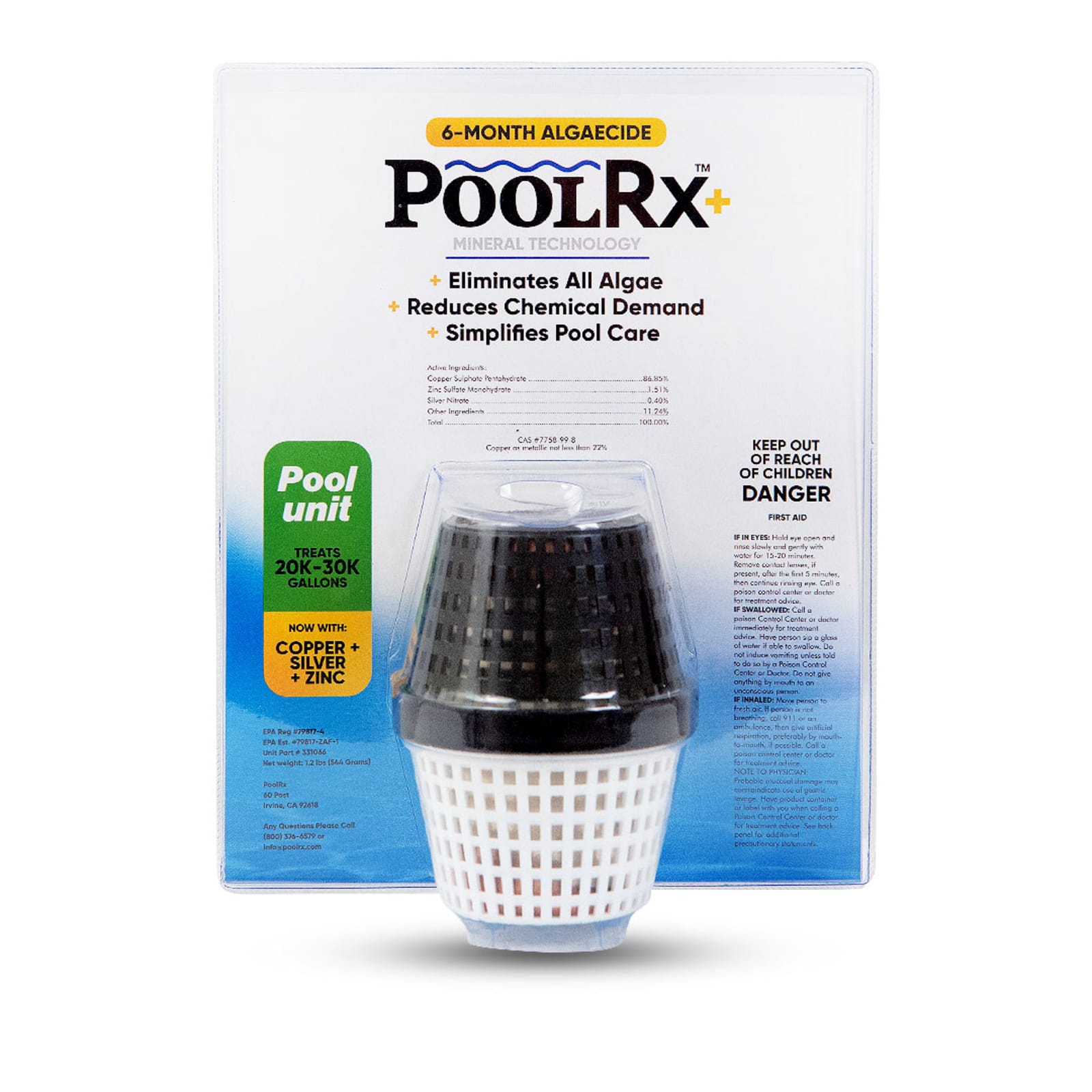 PoolRx +Plus Black/White Unit
