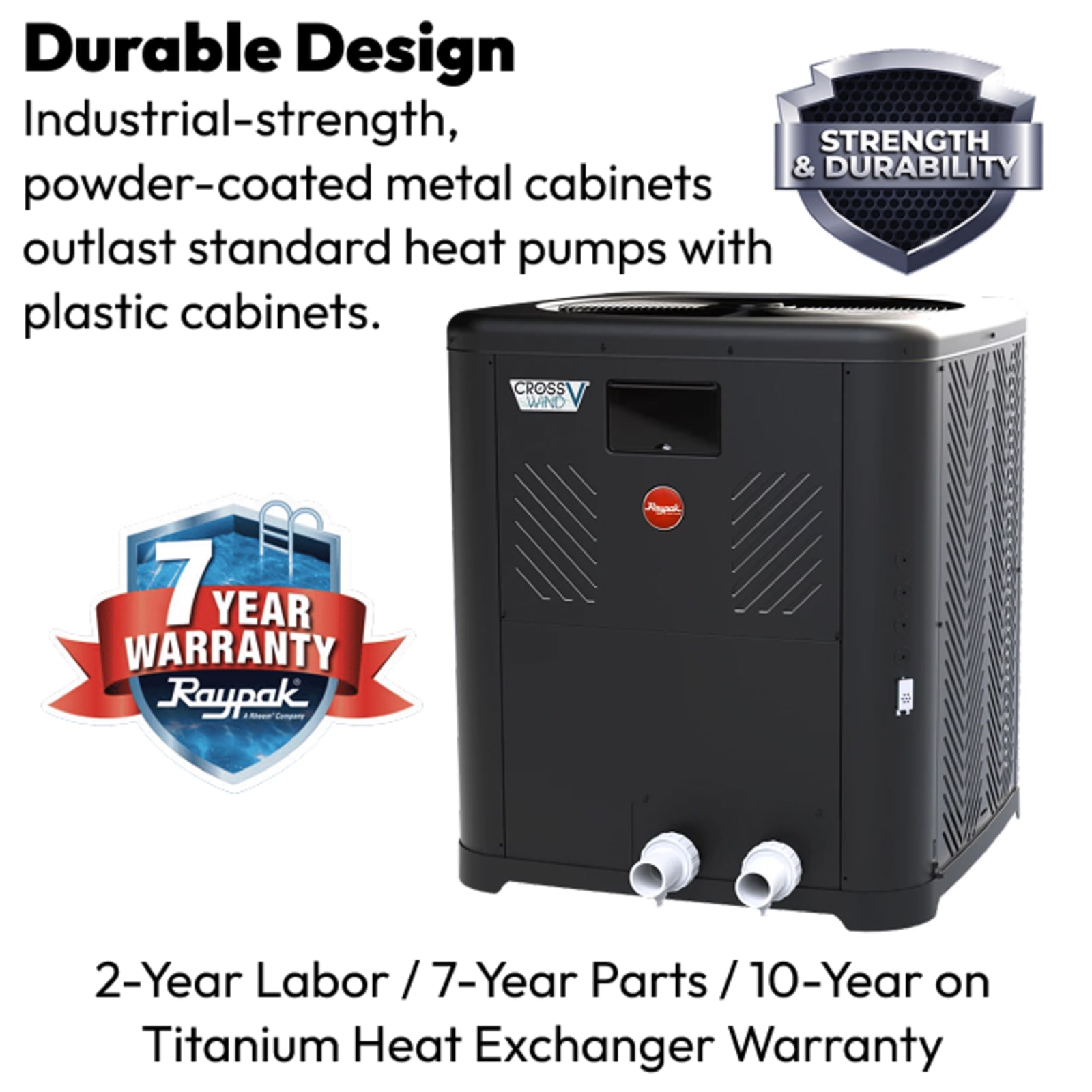 RayPak Crosswind V Swimming Pool Heat Pumps