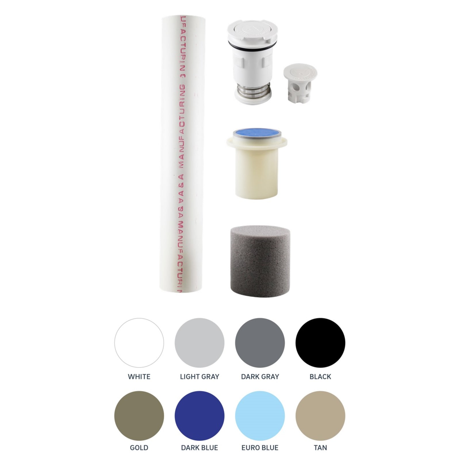 Pentair A&A G4V ADJUSTABLE Complete Head with Riser, WHITE