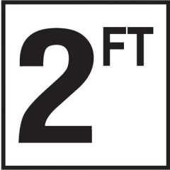 2 with FT 6x6 Tile, 4" Numbers, Smooth (Waterline), Depth Marker