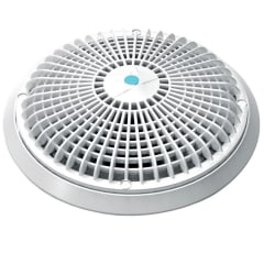 10 Universal Round Main Drain Cover with Universal Adapter Kit, Light Gray