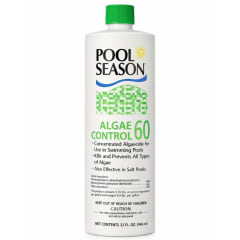 Polyquat 60 Concentrate Algaecide for Inground Pool and Above Ground Pools, Professional Grade Treatment for All Algae Types, 32 oz
