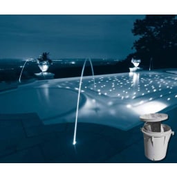 2 Laminar Flow Fountain with 20’ fiber- Includes 2 Deck Boxes & A6004-AS Metal Hallide Illuminator