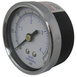 1/4" Pressure Gauge, 2" Face