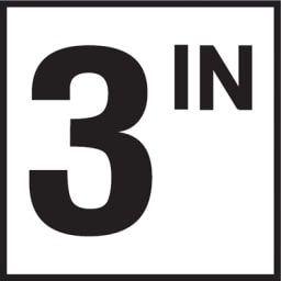 3 with IN 6x6 Tile, 4" Numbers, Smooth (Waterline), Depth Marker G610503