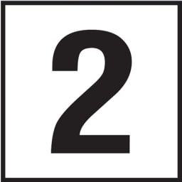 2 6x6 Tile, 4" Numbers, Non-Skid (Deck), Depth Marker