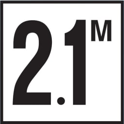 2.1 with M 6x6 Tile, 4" Numbers, Non-Skid (Deck), Depth Marker