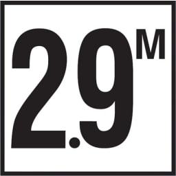 2.9 w/ M 6x6 Tile 4" Numbers Non-Skid Depth Marker