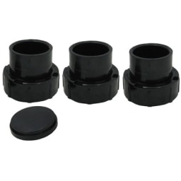 Half Union Kit with Drain Plug Cap (Set of 3)