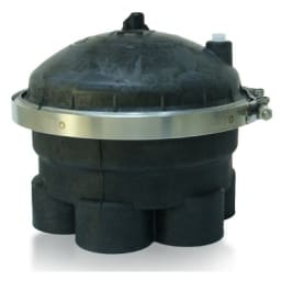 2" 9 Port Valve Shell, Black