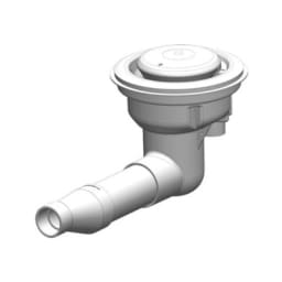 White MDXR3 Debris Drain without Sump